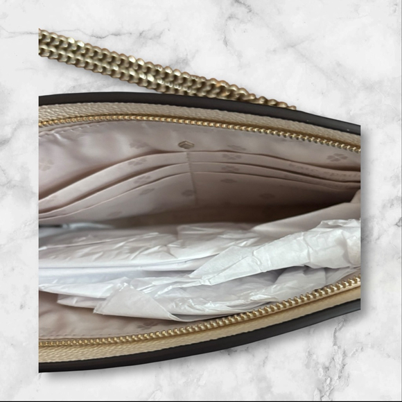 Kate Spade Margaux medium convertible crossbody bag in a purple and cream color - Picture 4 of 4